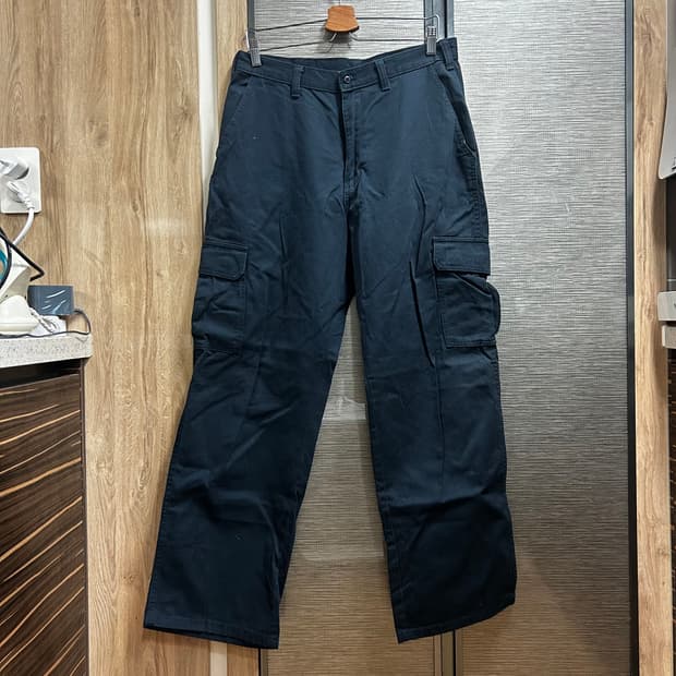 디키즈 네이비 와이드 카고팬츠 32
