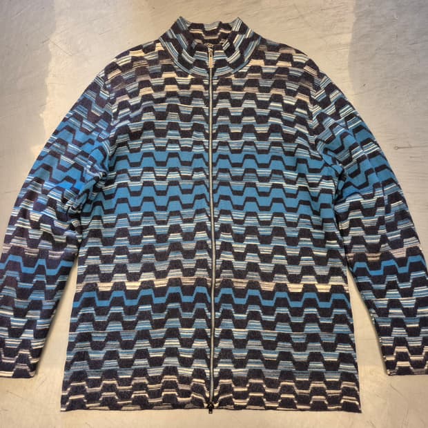 90s 미쏘니 니트 짚업