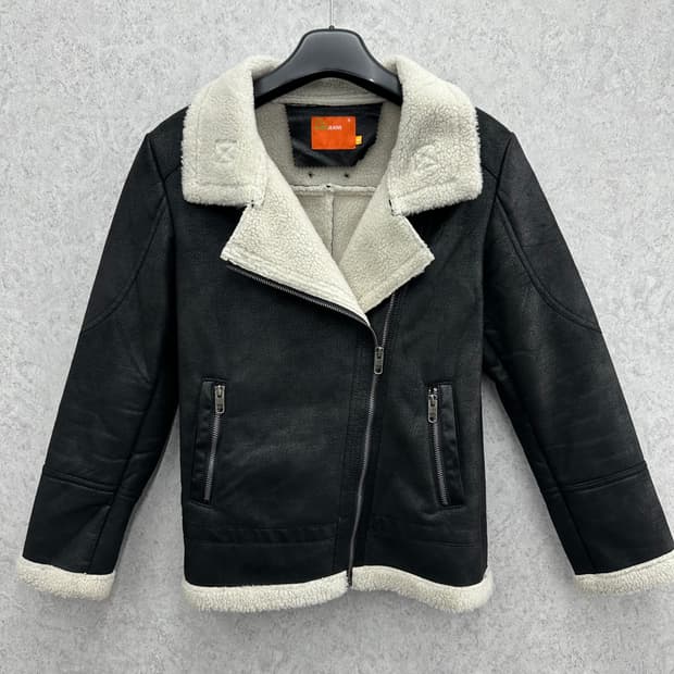 95 에비수 여자 라이더 무스탕 자켓