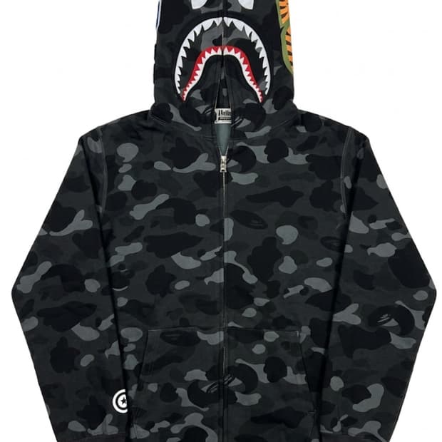 베이프 흑계 후드집업 / L