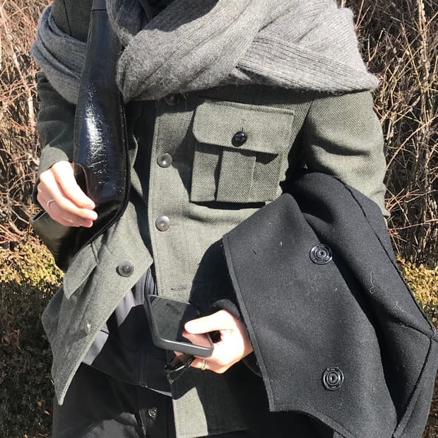 앤 드뮐미스터 후드 머플러