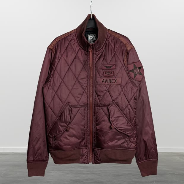 아비렉스 퀼팅 자켓 