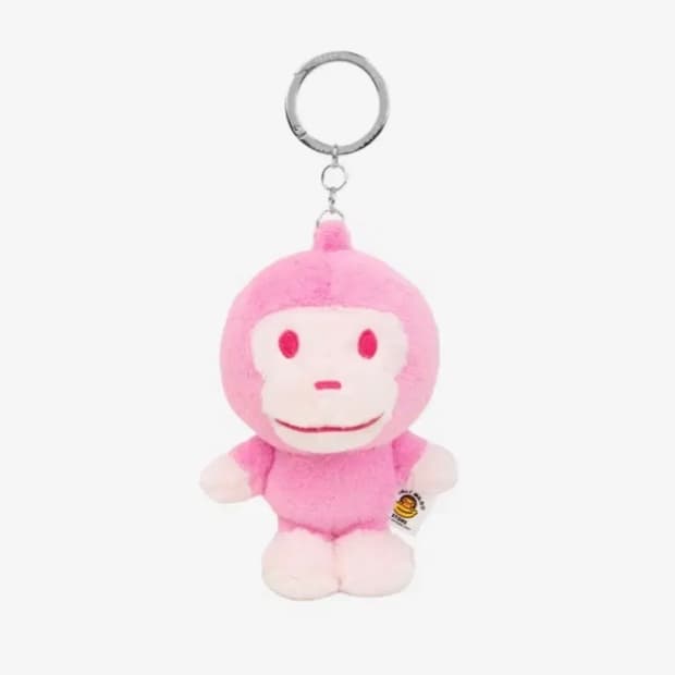 베이프 에이프 핑크 베이비 마일로 키링 원숭이 