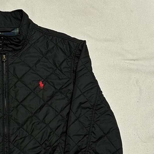 M 폴로랄프로렌 레드 포니 퀄팅 누빔 자켓