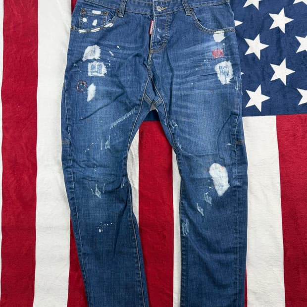 디스퀘어드2 슬림핏 데님 48사이즈 – 이탈리아 생산 | 프리미엄 디자인