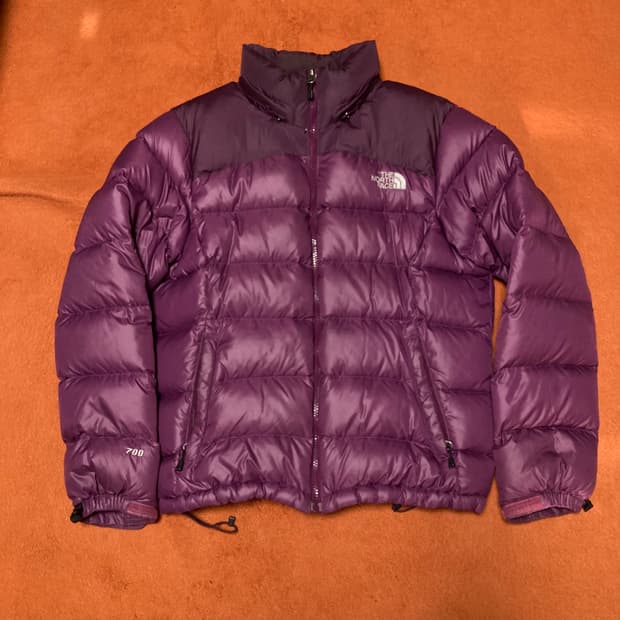 노스페이스 700 패딩 퍼플 95사이즈