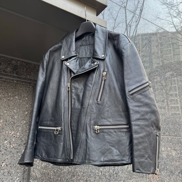 00s 마리떼 프랑소와 저버 레더 라이더자켓