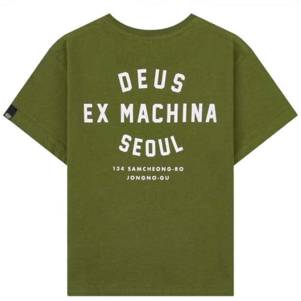 (키즈) 데우스 엑스 마키나 컬리지 삼청 티셔츠 로버 그린