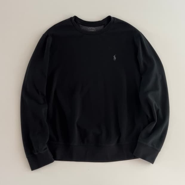 폴로 랄프로렌 블랙 맨투맨 L