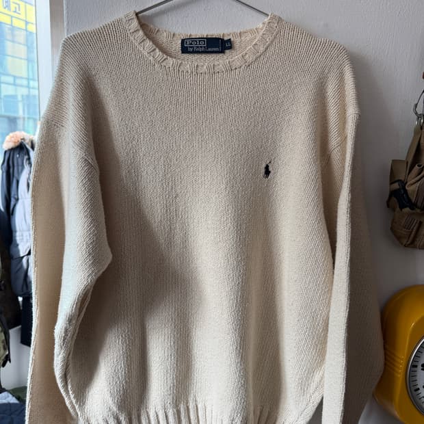 90년대 랄프로렌 실크 100% 니트 LL