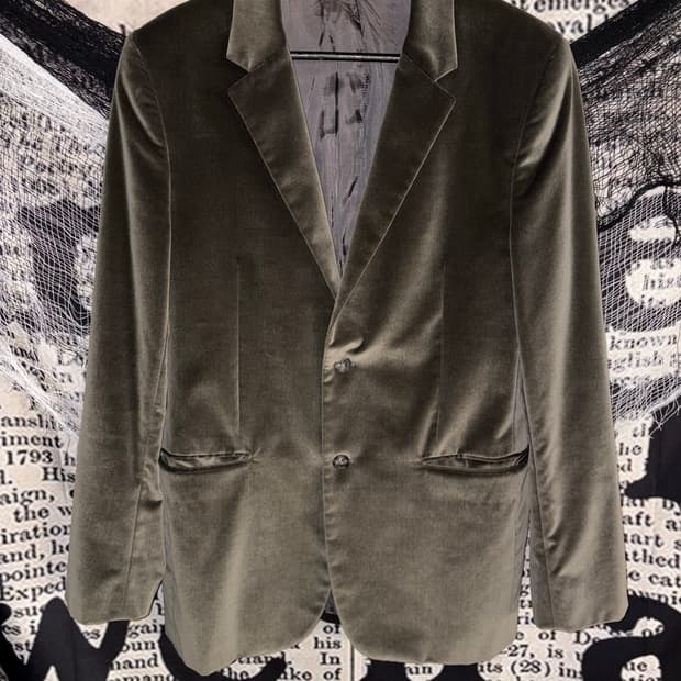 Olive Velvet Classic Blazer – Calvin Kle