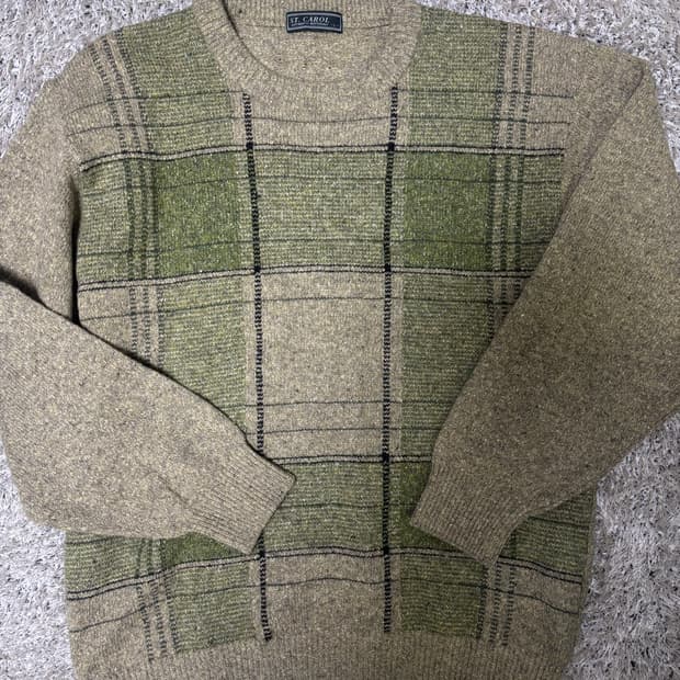 일제 울 실크 혼방 니트 사이즈 105