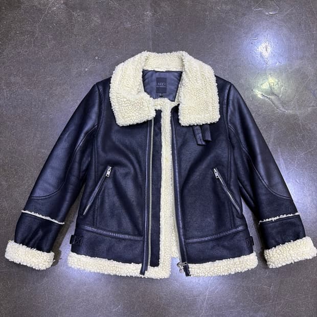 카이아크만 B-3 무스탕 자켓 블랙 L