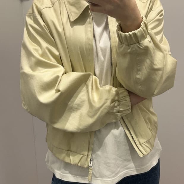 유니클로 블루종 옐로우