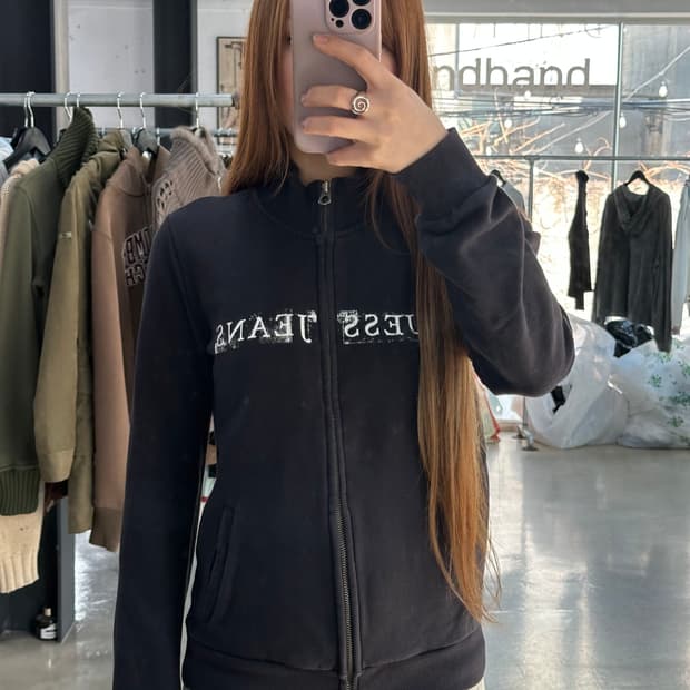 게스 진스 코튼 집업