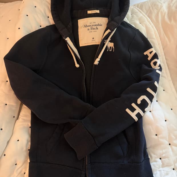 아베크롬비 네이비 후드집업 후디 M
