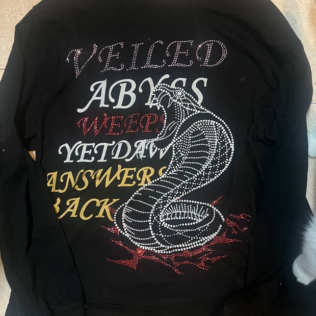 낫포너드 레터링 롱슬리브 XL 블랙