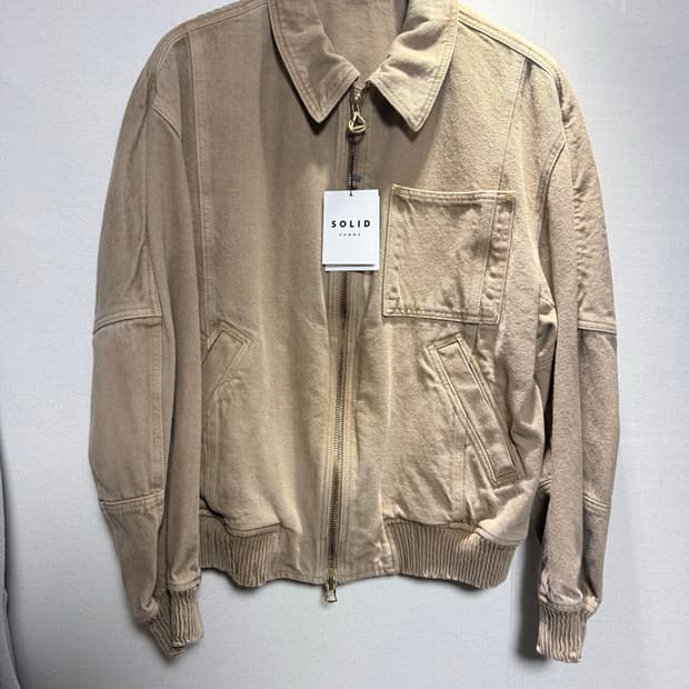 솔리드옴므 24ss 피그먼트 다잉자켓 새제품