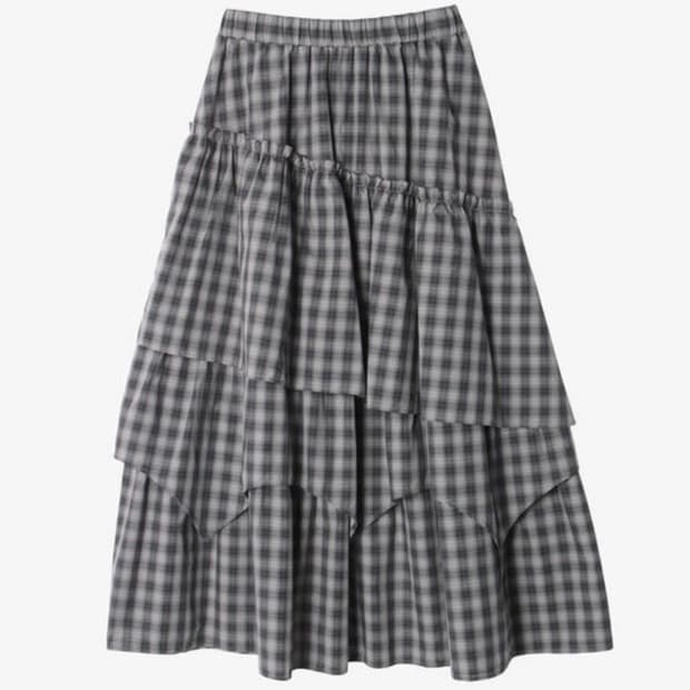 빈티지 캉캉 롱스커트