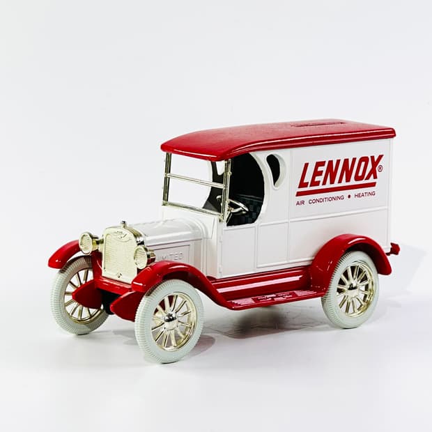 미국 빈티지 ERTL Lennox 1923 쉐보레 딜리버리 밴 저금통