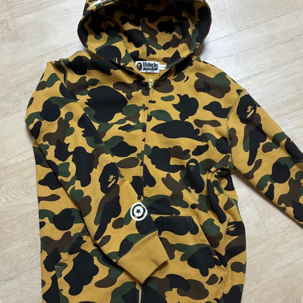 베이프 황계 샤크 후드집업 키즈 160