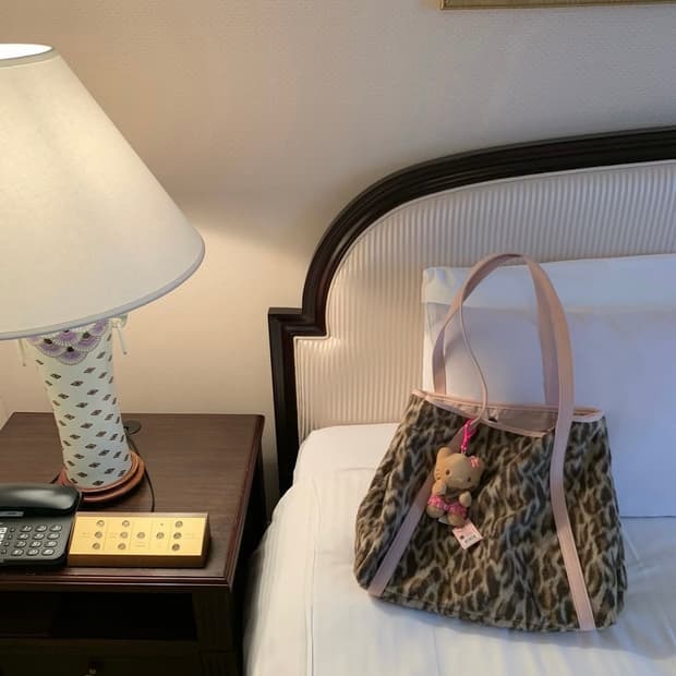 유솝 jane 제인 레오파드백 핑크