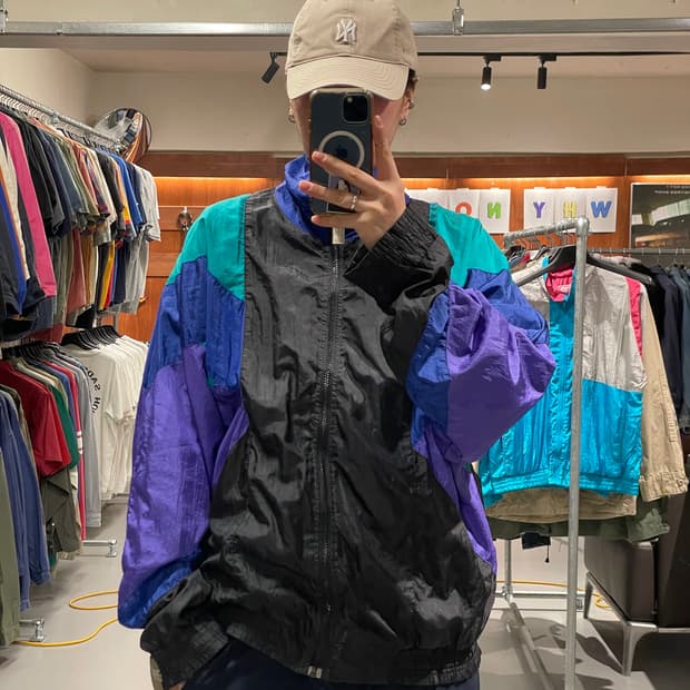 90s 올드스쿨 바람막이 자켓