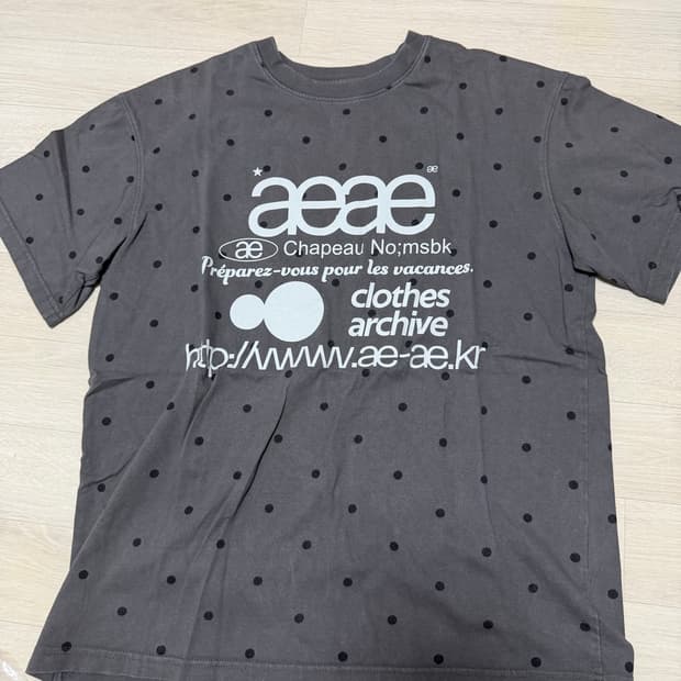 [1] 에이이에이 닷 반팔티셔츠 WEB LOGO DOT T-SHIRTS