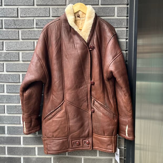 90s lambskin 양가죽 시어링 자켓 