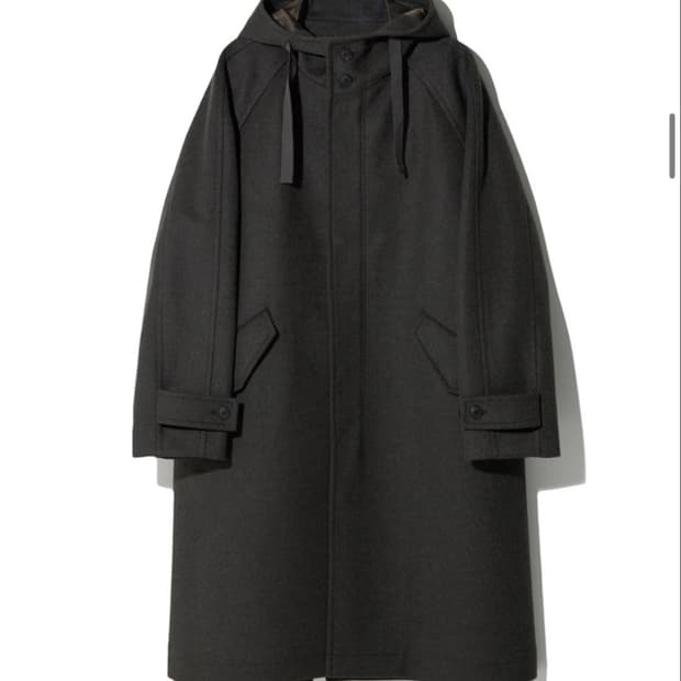 비슬로우 울 캐시미어 후드 코트