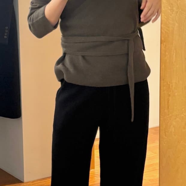 lfm 코지 니트 팬츠 (블랙)