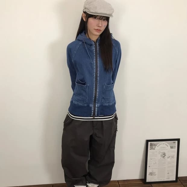 Westwood Outfitters Denim Zip Hoodie