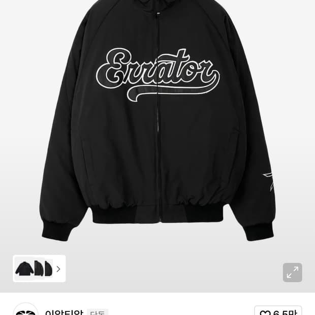 이알티알 ERRATOR Team Winter Jacket (Black) 