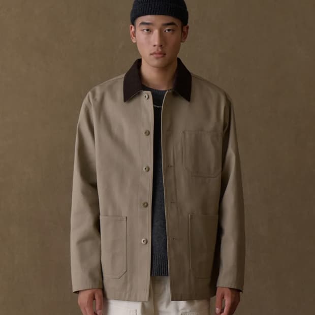 Cp 트윌 초어 자켓 베이지