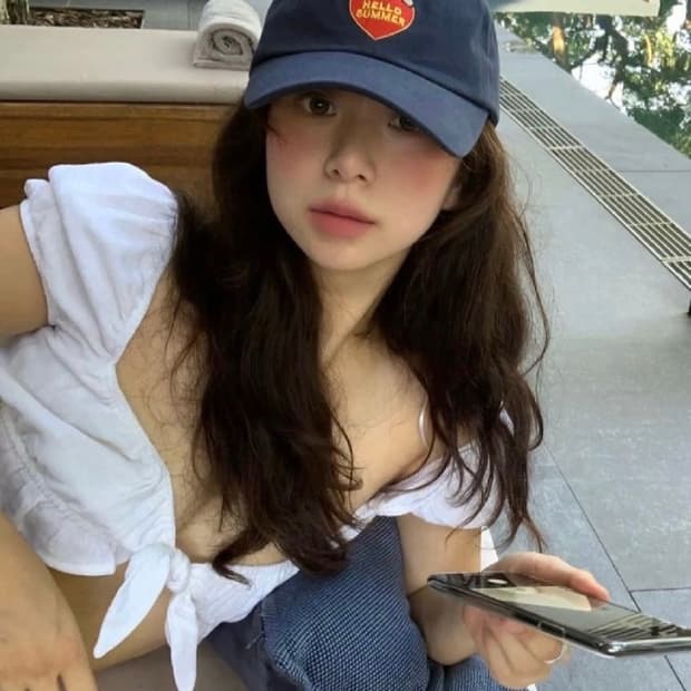 파르벵 태닝 헬로 키티 헬로 썸머 볼캡 네이비