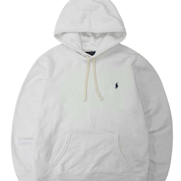 폴로 랄프로렌 후드티 화이트 (L)