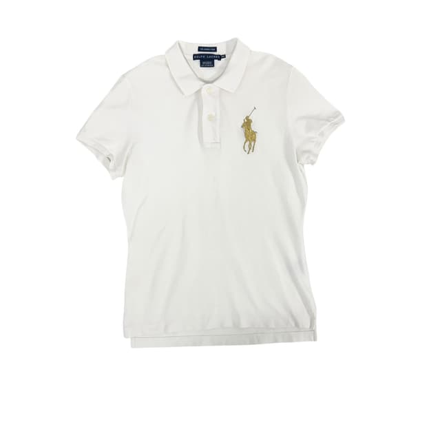 폴로 빅포니 반팔 카라티 화이트 m