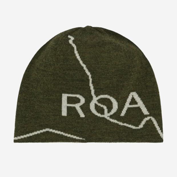 로아 하이킹 비니 로고 다크 그린
