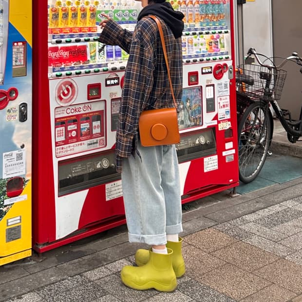 르메르 카메라백 라지 어텀오렌지