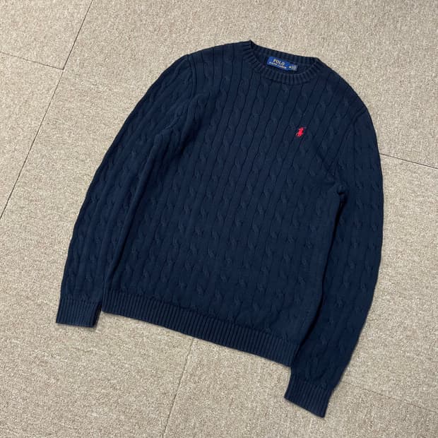 폴로 랄프로렌  꽈배기 니트