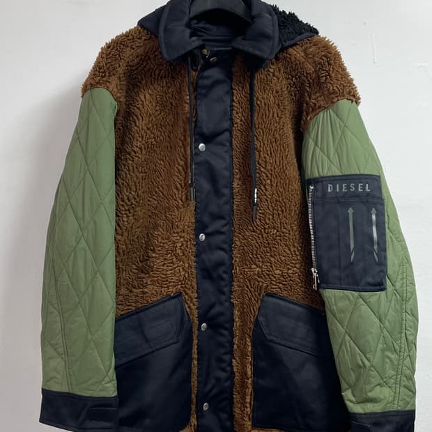 디젤 리버시블 W-PELSTIC 보아 야상 자켓 (on.463)