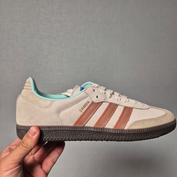 [새상품/265] 아디다스 삼바 OG 크리스탈 화이트 클레이 스트라타