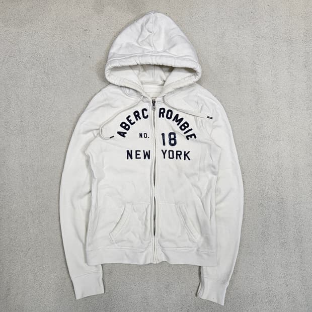 아베크롬비 아치 로고 후드 집업 S 딱붙핏