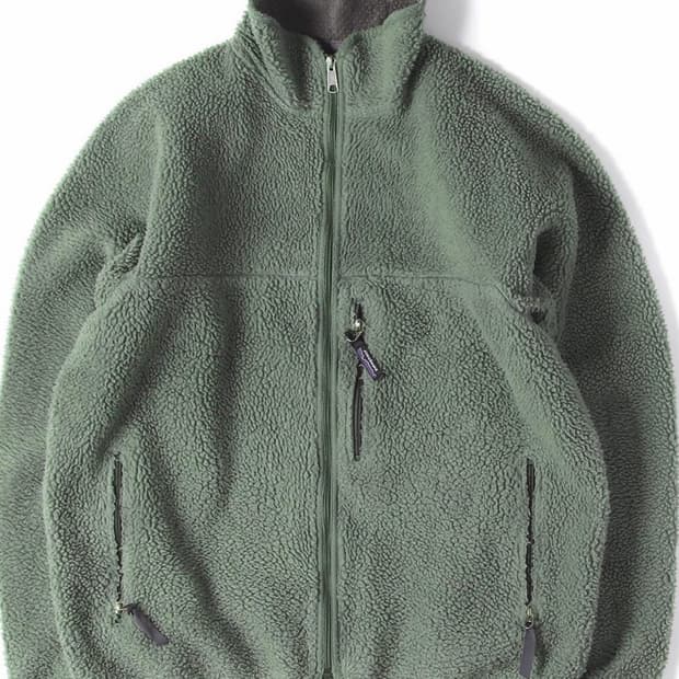 파타고니아 레트로 파일 플리스 집업 자켓 올리브 그린 XL USA 메이드