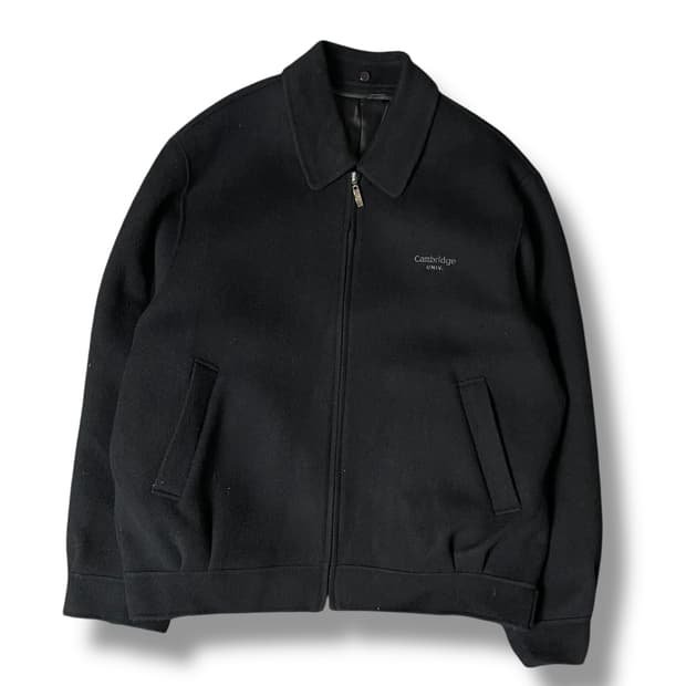 캠브리지 UNIV 혼방 블랙 숏 블루종 100