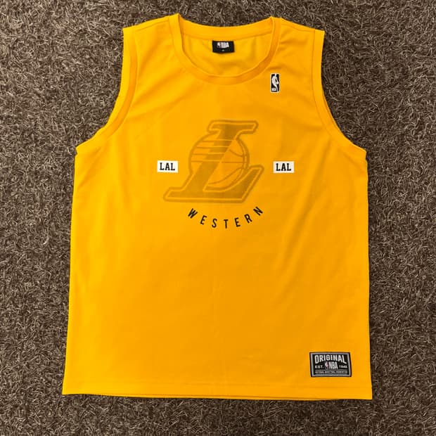 XL NBA 레이커스 민소매 농구 유니폼 저지