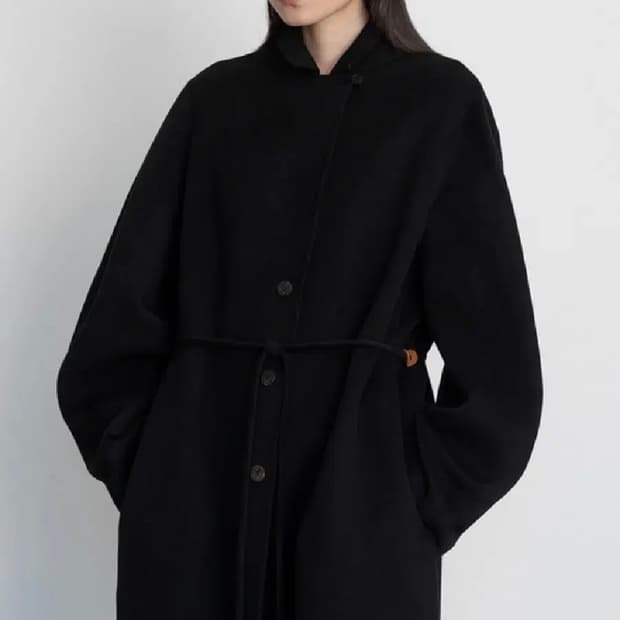 르917 벌룬암 핸드메이드코트 블랙