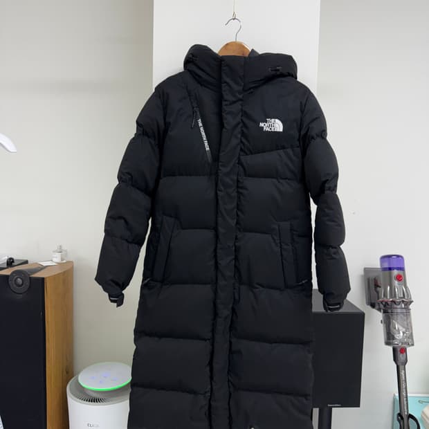 노스페이스 구스다운 롱패딩