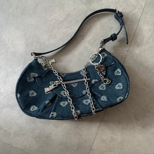 베이프 APEE 데님 미니 숄더백