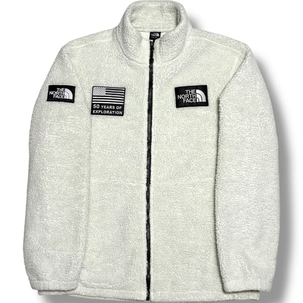 The North Face 화이트 플리스 자켓